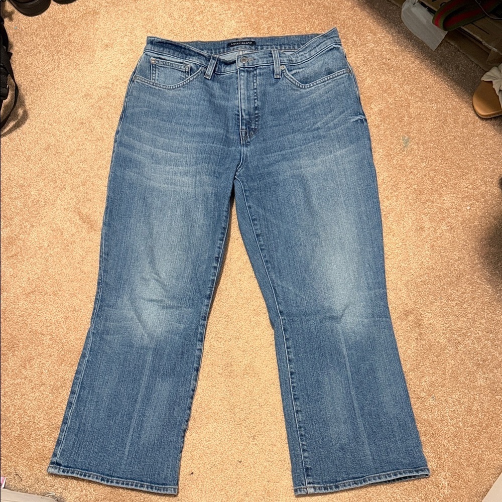 Lucky Brand high rise crop mini boot Bridgette size 12